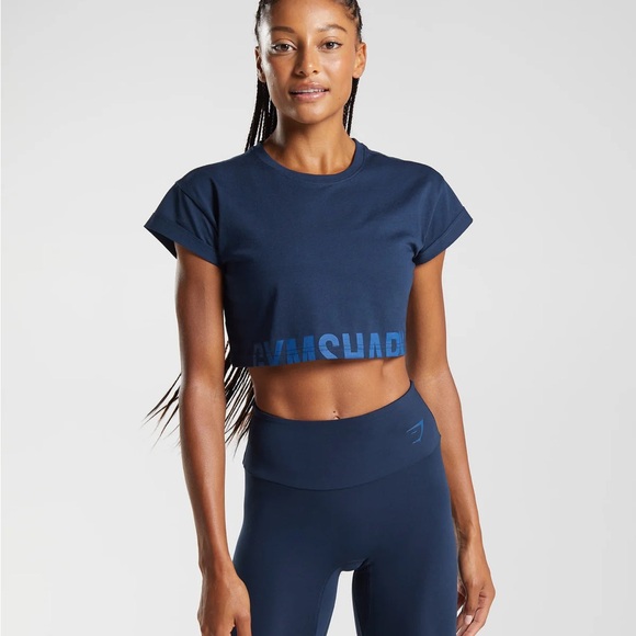 Gymshark Fraction Crop Top - Picture 3 of 5